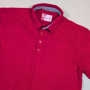 Oobe Chick-Fil-A Employee Shirt Mens L Red Polo Short Sleeve Worker Uniform